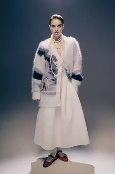 Кардиган жаккардовый из ангоры