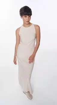 Платье-халтер длины миди