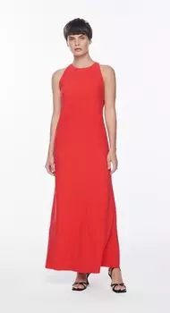 Платье-халтер длины миди