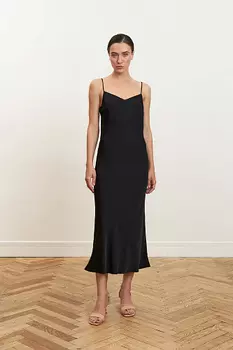 Платье-комбинация на тонких бретелях