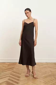 Платье-комбинация на тонких бретелях