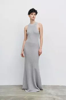 Платье-макси из трикотажа