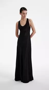 Платье макси на широких бретелях