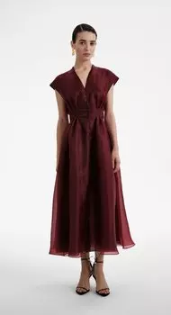 Платье миди из органзы