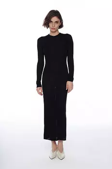 Платье-миди из тонкого трикотажа