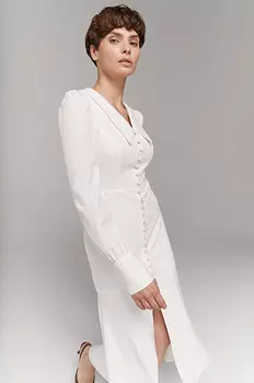 Платье-миди на пуговицах