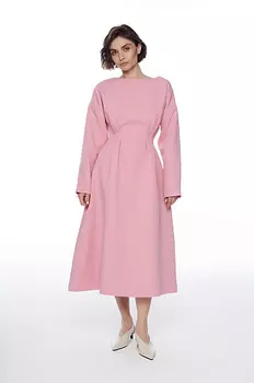 Платье-миди силуэта песочные часы