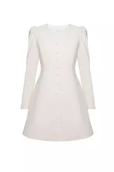 Платье-мини на пуговицах