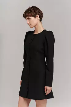 Платье-мини на пуговицах