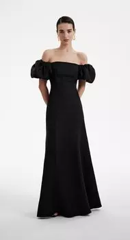 Платье с объемными рукавами