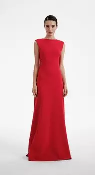 Платье трикотажное с открытой спиной