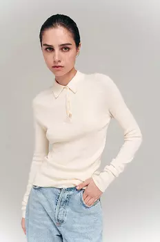 Поло с длинным рукавом