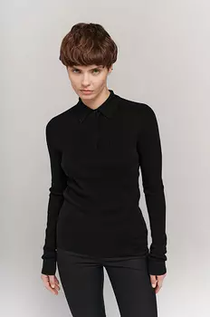 Поло с длинным рукавом