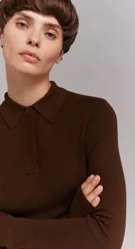 Поло с длинным рукавом