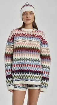 Пуловер жаккардовый