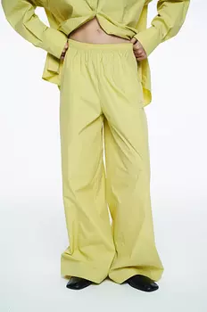 Широкие брюки из хлопка