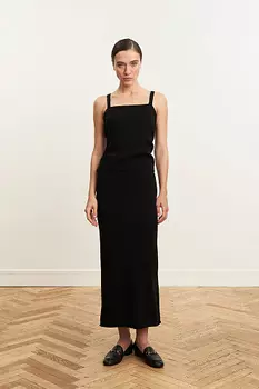 Трикотажная юбка-миди