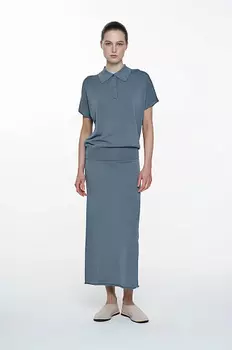 Трикотажная юбка-миди