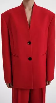 Жакет однобортный без воротника