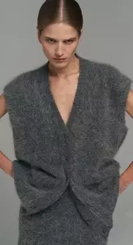 Жилет из шерсти альпака