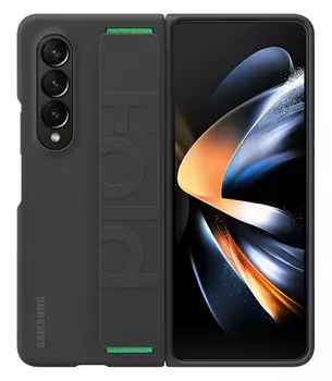 Чехол-накладка Samsung Z Fold4 EF-GF936TBEGRU черный Silicone Grip Cover with Strap