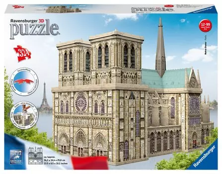 3D Puzzle Нотр Дам (216 элементов)