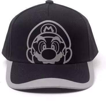 Бейсболка Nintendo Super Mario: Reflective Print Curved Bill