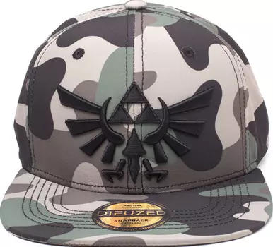 Бейсболка Zelda: Screen Print Camouflage 3D Embroidery Snapback