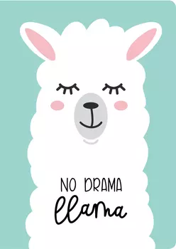 Блокнот Лама: No Drama