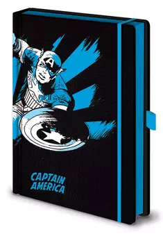 Блокнот Marvel: Retro Captain America Mono