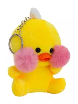 Брелок Lalafanfan Duck (плюш / желтый) (12 см)