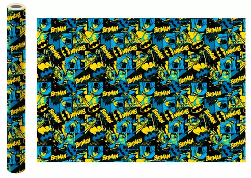 Бумага упаковочная Batman (синяя) 700x1000 мм (2 шт.)