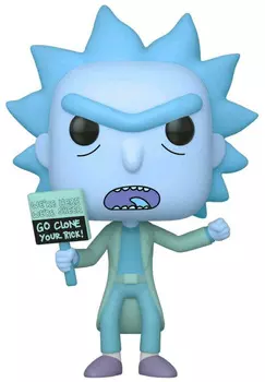 Фигурка Funko POP Animation: Rick And Morty – Hologram Rick Clone (9,5 см)