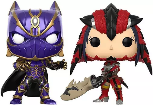 Фигурка Funko POP Games: Marvel vs. Capcom – Black Panther vs. Monster Hunter (9,5 см)