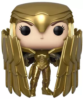 Фигурка Funko POP Heroes: Wonder Woman 1984 – Wonder Woman Golden Armor Shield Metallic Exclusive (9,5 см)