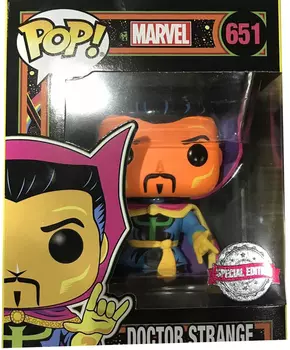 Фигурка Funko POP Marvel: Black Light – Doctor Strange Bobble-Head Exclusive (9,5 см)