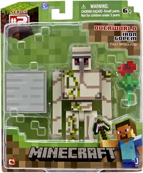 Фигурка Minecraft Iron Golem с аксессуарами (6 см)