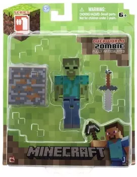 Фигурка Minecraft Zombie с аксессуарами (6 см)