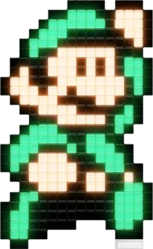 Фигурка Pixel Pals: Super Mario Bros. 3 – Luigi Светящаяся