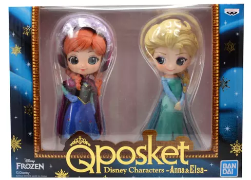 Фигурка Q Posket Disney Characters: Frozen – Anna &amp; Elsa