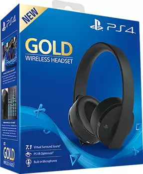 Гарнитура Gold Wireless Headset беспроводная для PS4 (черная) (CUHYA-0080)