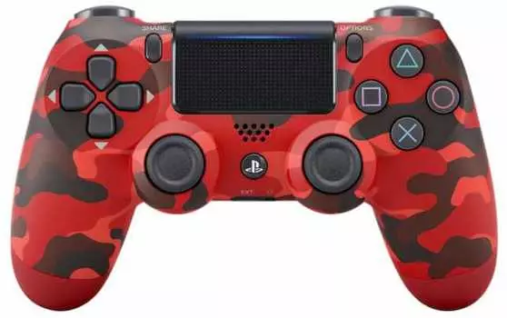 Геймпад DualShock 4 Cont Red Camouflage беспроводной (красный камуфляж) (CUH-ZCT2E):