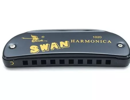 Губная гармоника диатоническая Swan SW1020-16 BK (черный)