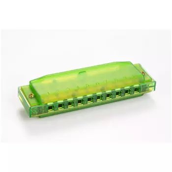 Губная гармоника Hohner M1110G диатоническая (прозрачная зелёная)