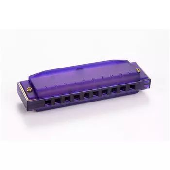 Губная гармоника Hohner M1110P диатоническая (прозрачная фиолетовая)
