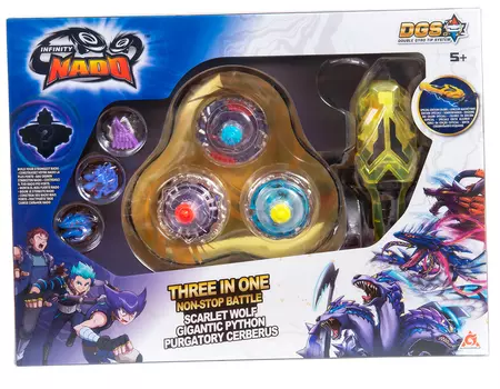 Игровой набор Infinity Nado: Волчок – Python&amp;Cerberus&amp;Wolf (3-Pack)
