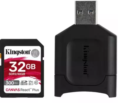 Карта памяти Kingston SDXC Canvas React Plus (MLPR2/32GB)