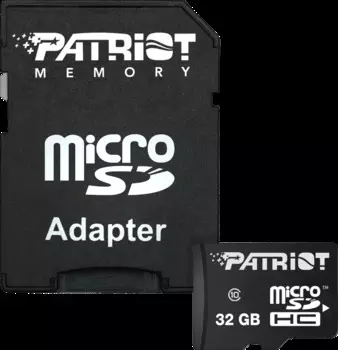 Карта памяти Patriot microSDHC 32GB (PSF32GMCSDHC10)