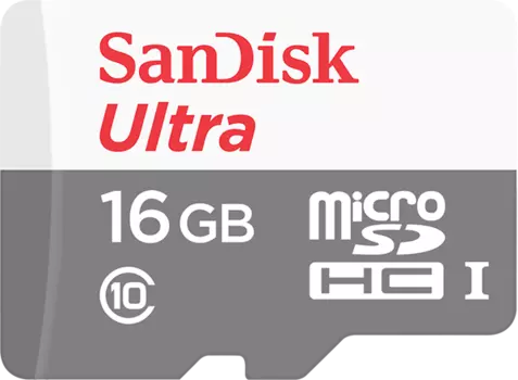 Карта памяти SanDisk microSD 16Gb (SDSQUNS-016G-GN3MN)