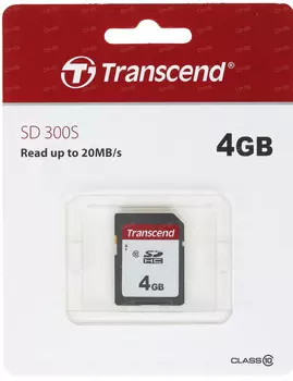 Карта памяти Transcend SDHC 4GB Class 10 UHS-I U1